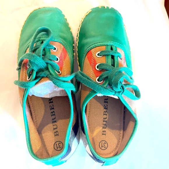 Burberry kids shoes loafers mulloy Green unisex - Picture 2 of 6